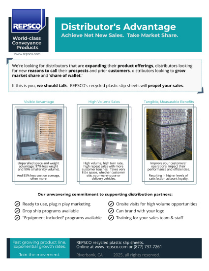 distributors advantage program flyer